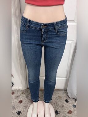 Stella McCartney Mid Blue Cropped Slim Jeans